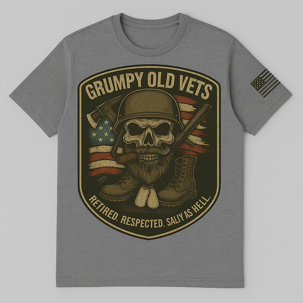 Grumpy OG Skull Tee – Black